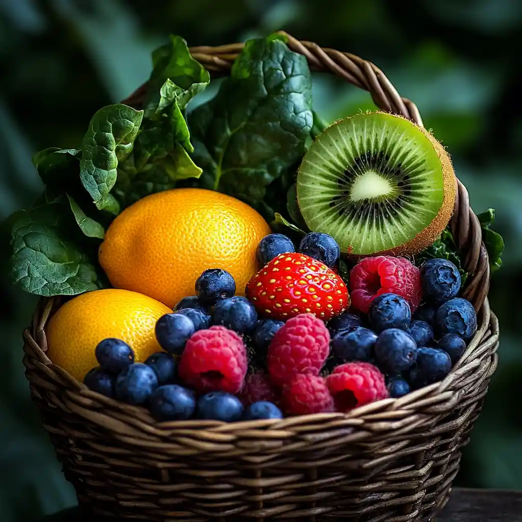 Die Antioxidantien-Superheldenfamilie: Gemeinsam stark für deine Gesundheit – von Beeren bis Brokkoli.