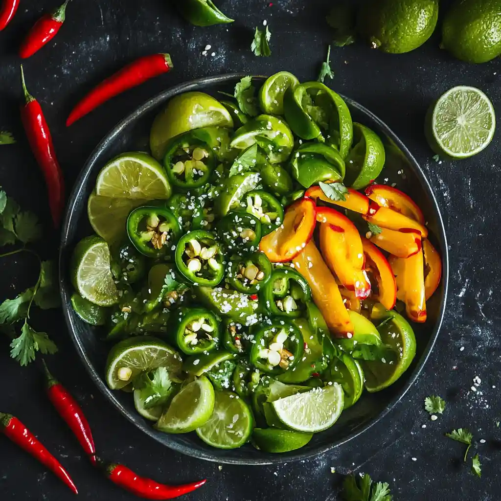 Limetten und frische Chilis: Der optionale Kick, der deiner Pho Ga den extra Frische- und Schärfe-Twist verleiht.