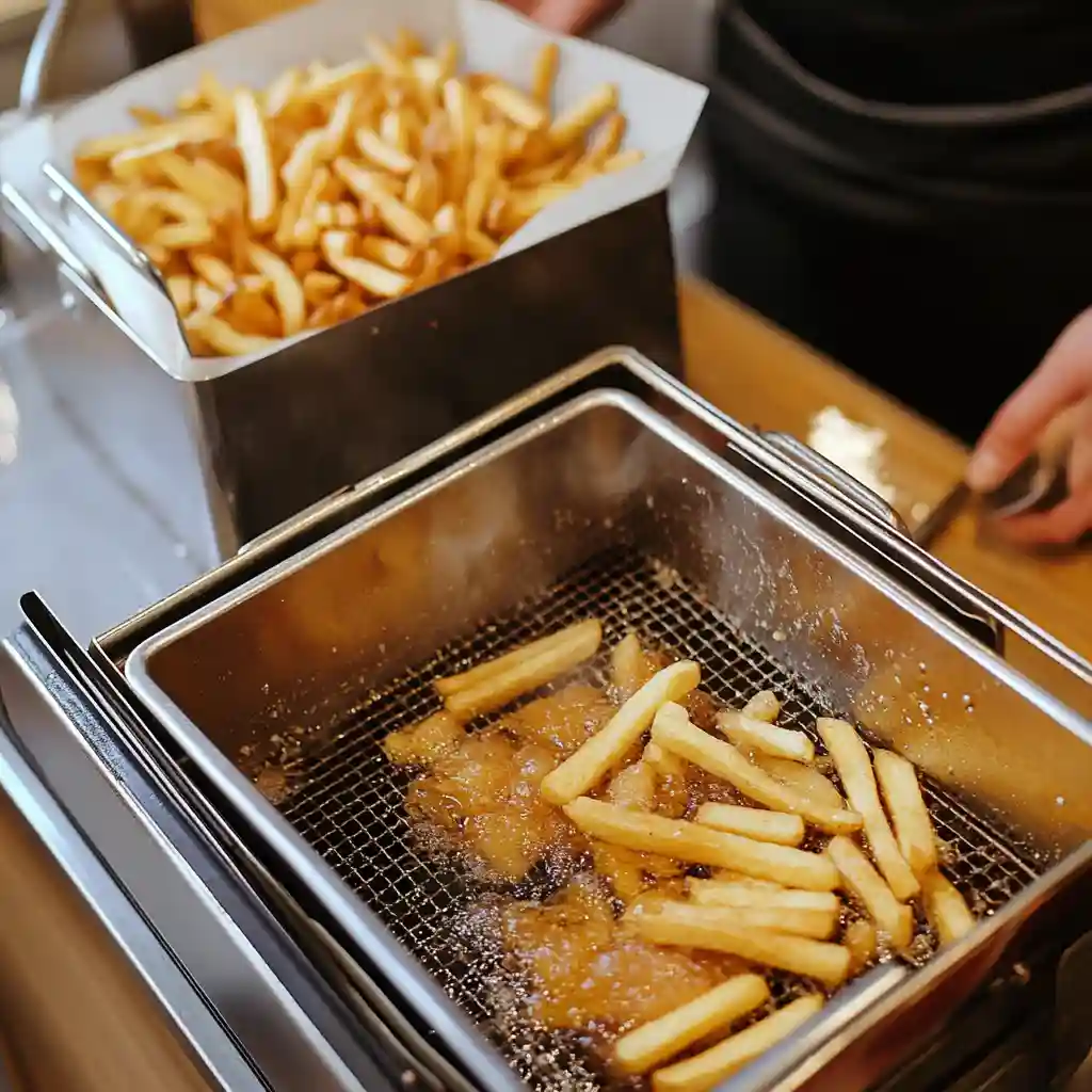 🍟 Frittieren – Der goldene Knuspertraum: Außen knusprig, innen weich – so bringt die Kartoffel als Pommes oder Chips jede Küche zum Rocken!