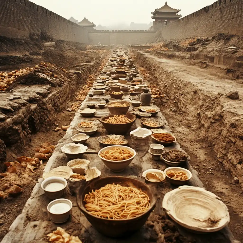 Breaking News: Sensationsfund in China! Archäologen entdecken die älteste Nudel der Welt – unglaubliche 4.000 Jahre alt. Der Nudel-Hype bekommt uralte Wurzeln! 🍜