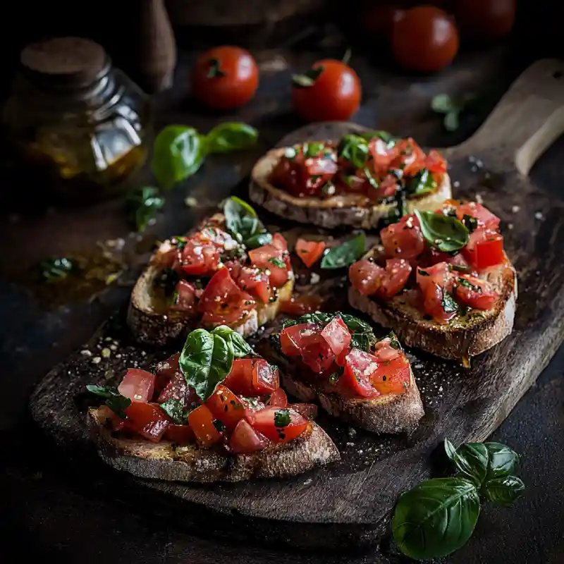 Die stylischste Art, deine Tomaten auf einem knusprigen Thron aus Brot zu verewigen – Mode-Statement für den Gaumen! 🍅👑