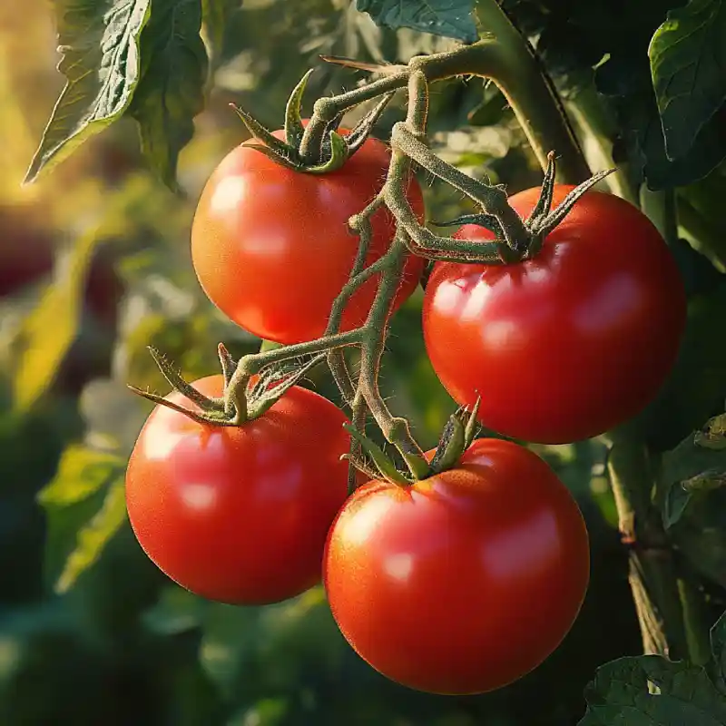 Stil dranlassen: Tomaten an der Rispe bleiben länger frisch und behalten ihren vollen Geschmack – ein kleiner Trick für längere Haltbarkeit! 🍅🌿