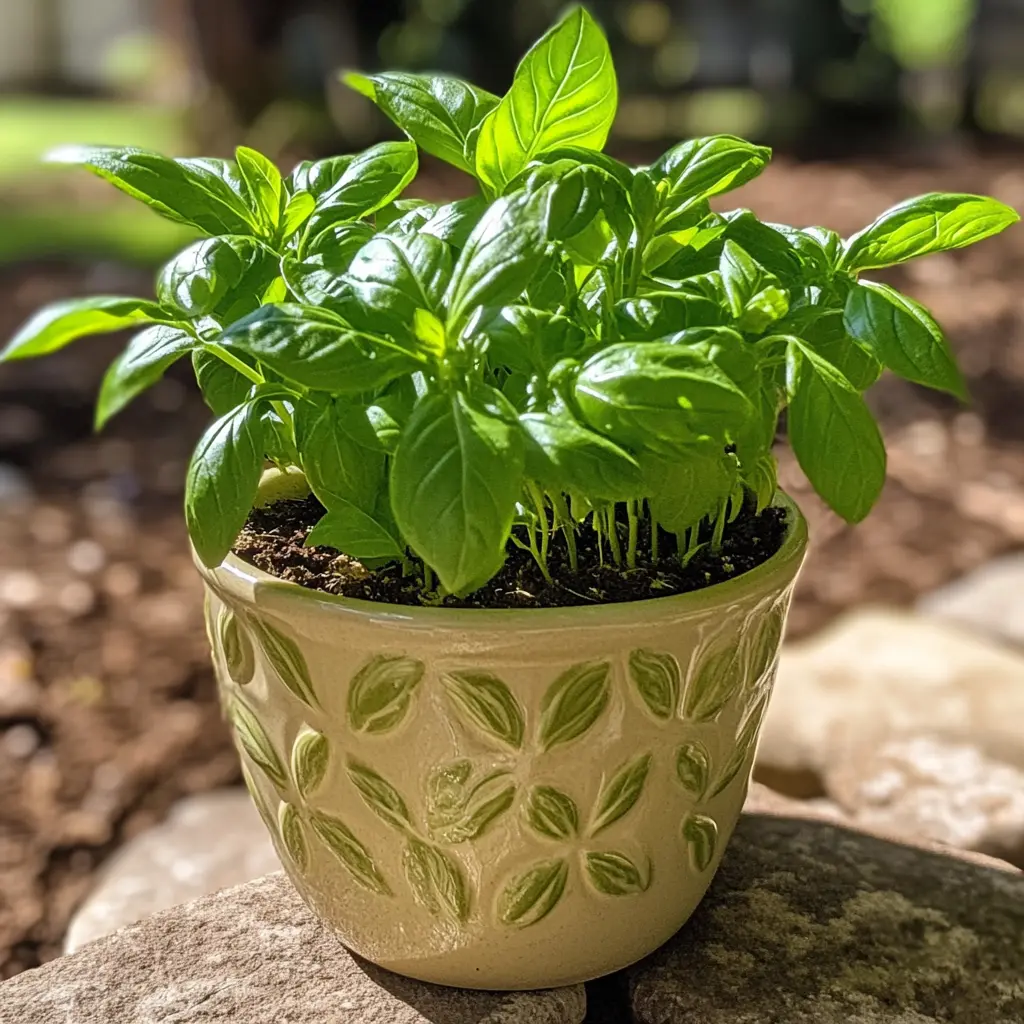 Frisches Basilikum: Das grüne i-Tüpfelchen, das jedem Caprese-Salat das perfekte Aroma verleiht!